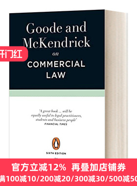 古德论商法 第6版 英文原版 Goode and McKendrick on Commercial Law 英文版 Ewan McKendrick 进口英语原版书籍