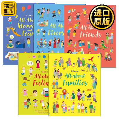 英文原版 All About Feelings/Families/Friends/Diversity/Worries and Fears5册 儿童情商培养启蒙精装绘本 英文版 进口原版书籍