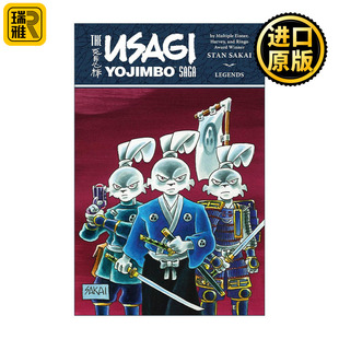 英文原版 Usagi Yojimbo Saga Legends 宫本兔 兔子武士传奇传说 第二版Dark Horse黑马漫画 Stan Sakai坂井正彦 进口英语原版书籍