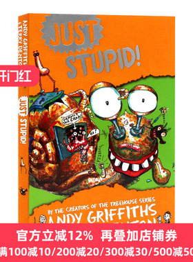 小屁孩树屋历险记 只是太笨了 英文原版 Just Stupid! 儿童爆笑幽默章节故事书 英文版 Andy Griffiths  进口英语原版书籍