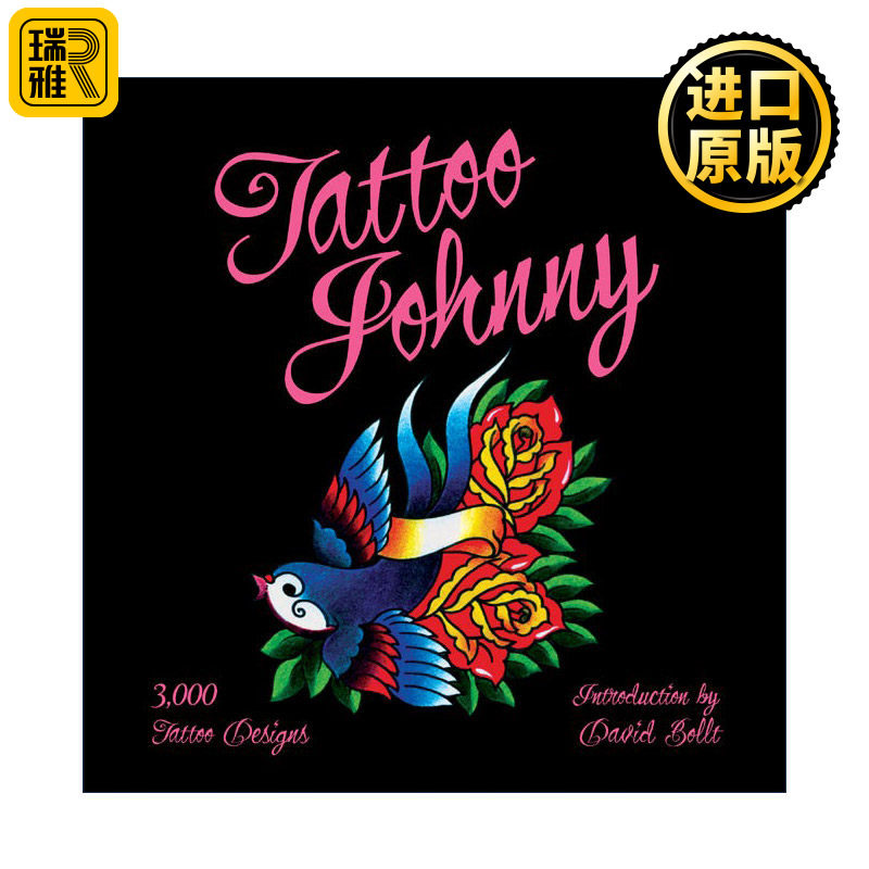 英文原版 Tattoo Johnny 3千个纹身图案设计 英文版 进口英语原版书籍