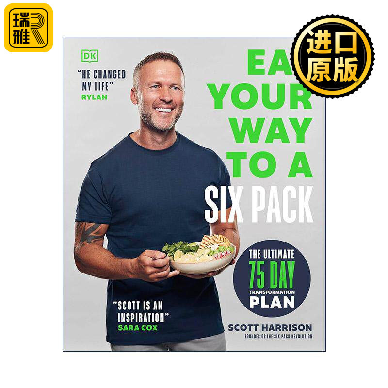 英文原版 Eat Your Way to a Six Pack 吃出六块腹肌 75 天蜕变计划 英文版 进口英语原版书籍