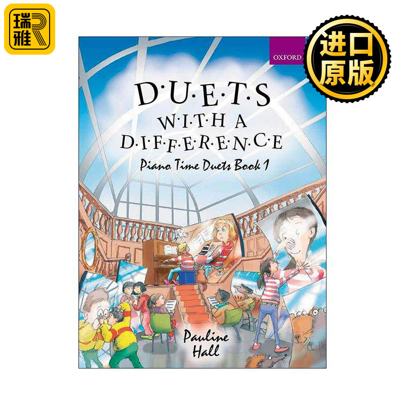 英文原版 Duets with a Difference 牛津钢琴时光 二重奏1 四手联弹 ABRSM英皇考级钢琴启蒙教材 英文版 进口英语原版书籍