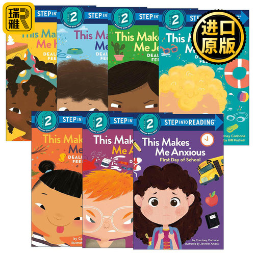 英文原版 Step into Reading 2 Dealing With Feelings 学会处理情绪系列7册 企鹅兰登分级读物 这样会让我伤心 英文版 进口书籍