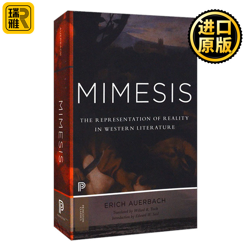 英文原版 Mimesis拟态西方文学的现实表现英文版 Erich Auerbach纯全英文版正版原著进口英语书籍