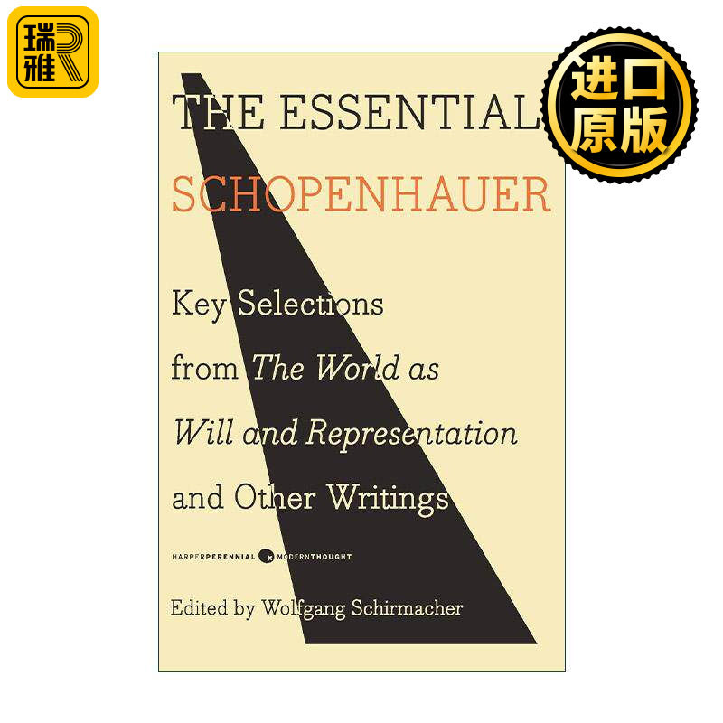 英文原版 The Essential Schopenhauer 叔本华要义 作为意志和表象的世界和其他著作的关键选集 英文版 进口英语原版书籍