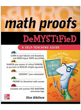 英文原版 Math Proofs Demystified 数学证明 自学向导系列 英文版 进口英语原版书籍