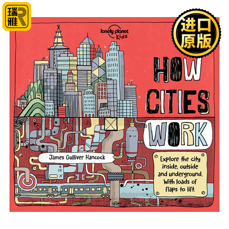 英文原版 Lonely Planet How Cities Work 城市运作原理 孤独星球精装儿童科普百科 英文版 进口英语原版书籍