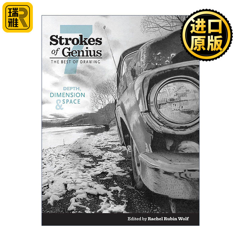 英文原版 Strokes of Genius 7 Depth Dimension and Space 写实绘画全解析 深度 维度和空间 绘画技巧指南 雷切尔·鲁宾·沃尔夫