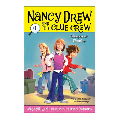 英文原版 Sleepover Sleuths 少女妙探 南希德鲁和线索船员1 英文版 进口英语原版书籍