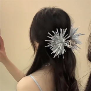 zoozmini仿真花朵抓夹女古风汉服头花森系绢花头饰甜美高级感发饰