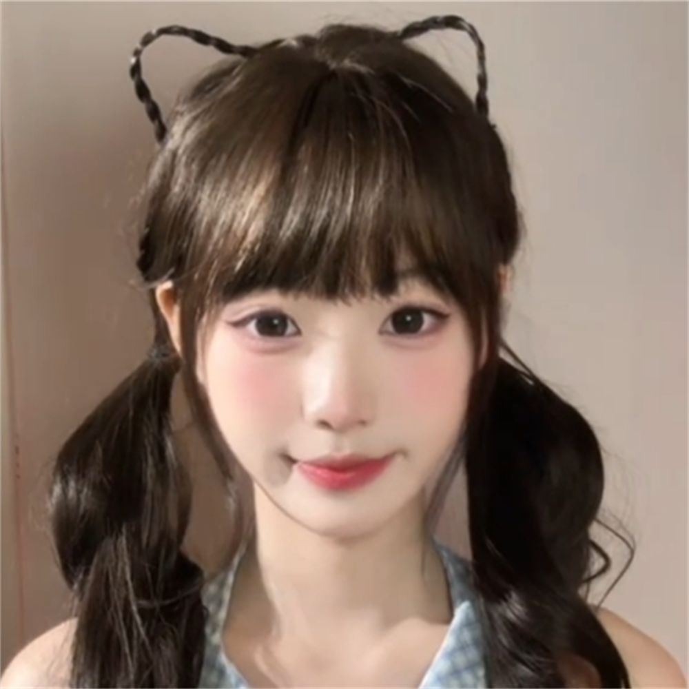 田曦薇同款发箍女甜美超萌假发
