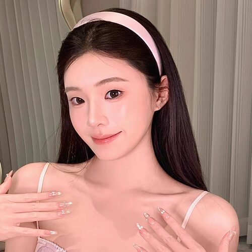 粉色宽边缎面发箍女2026新款日常