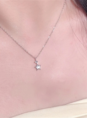 小星星吊坠项链女简约韩系锁骨链