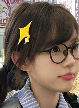 zoozmini闪耀星星发卡少女歌剧发夹侧边刘海夹神乐光COS发饰头饰