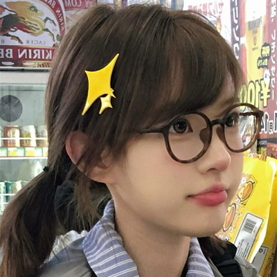 闪耀星星发卡少女歌剧发夹侧边夹