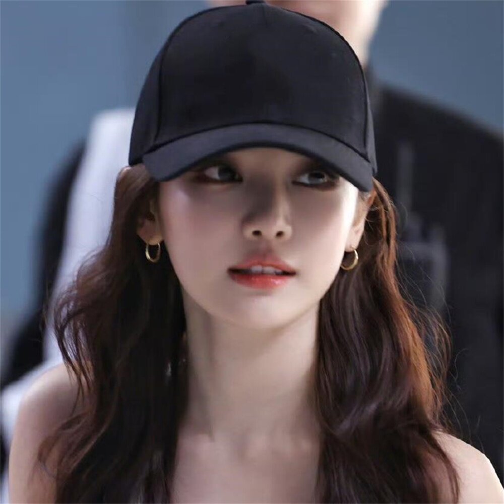 宁艺卓同款金色素圈耳环女夏天