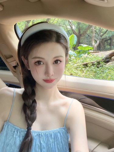 高颅顶发箍女网红宽边海绵