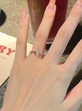 宝藏女孩钉子戒指女个性百搭