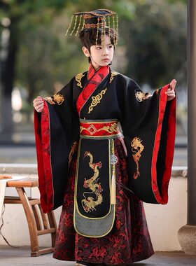 儿童古装皇帝龙袍汉服男童天子