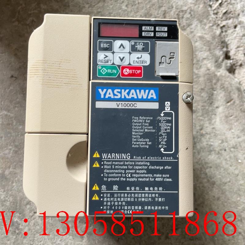 【议价】出售拆机安川V1000C变频器 0.75/1.5KW 38