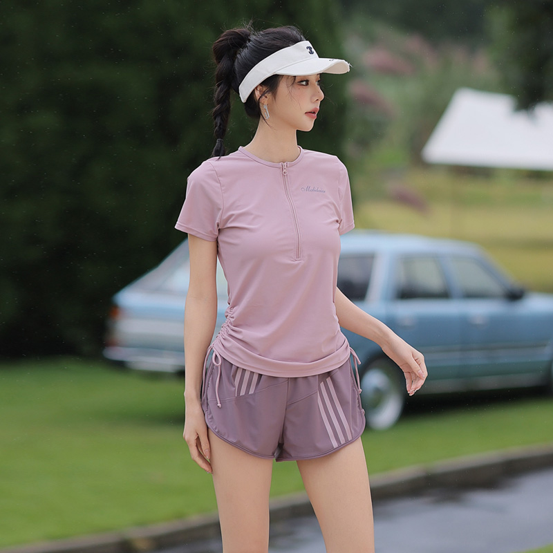泳衣女款分体三件套运动保守微胖女孩遮肉高级感2025新款温泉泳装