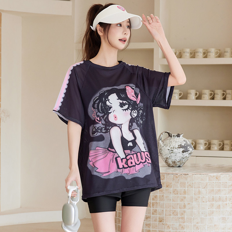 大码泳衣女款保守分体三件套罩衫宽松微胖mm遮肉高级感泡温泉泳装