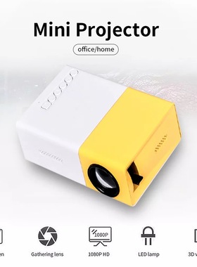 Mini LED Projector Portable Beamer Audio HDMI USB Video投影