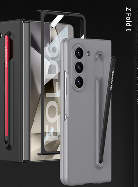 适用Samsung三星Z Fold6 Case Film cover pen holder手机壳一体