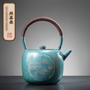家用煮茶壶泡茶烧水壶养身小茶壶便携单壶燕喜壶 朱炳仁铜