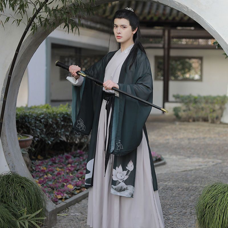 原创汉服2026新款魏晋中国风男女情侣日常交领齐腰刺绣套装春夏秋
