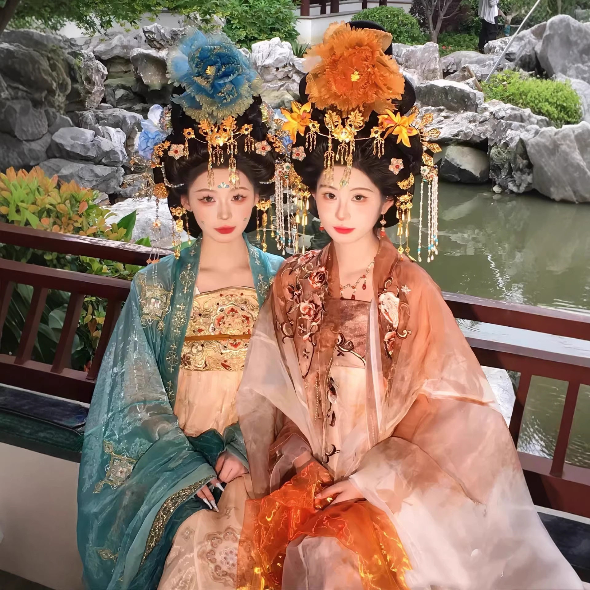 2026新款汉服重工刺绣古风姐妹款超仙气齐胸裙网红爆款汉服女