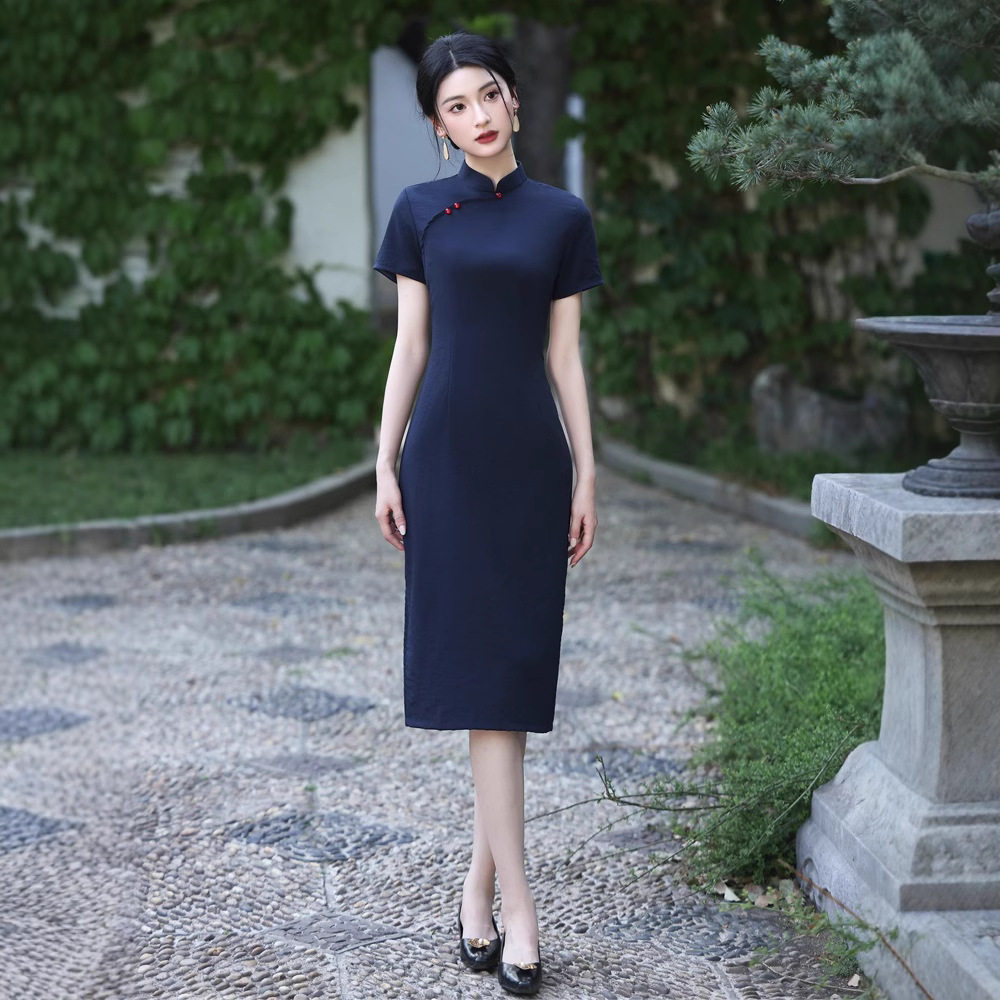 靓依铺复古风改良新中式旗袍女2026年夏季新款短袖年轻款日常