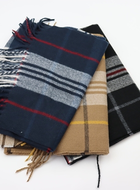 22年新长围巾冬季男女保暖不臃肿羊绒手感日单原单尾货官网同围脖