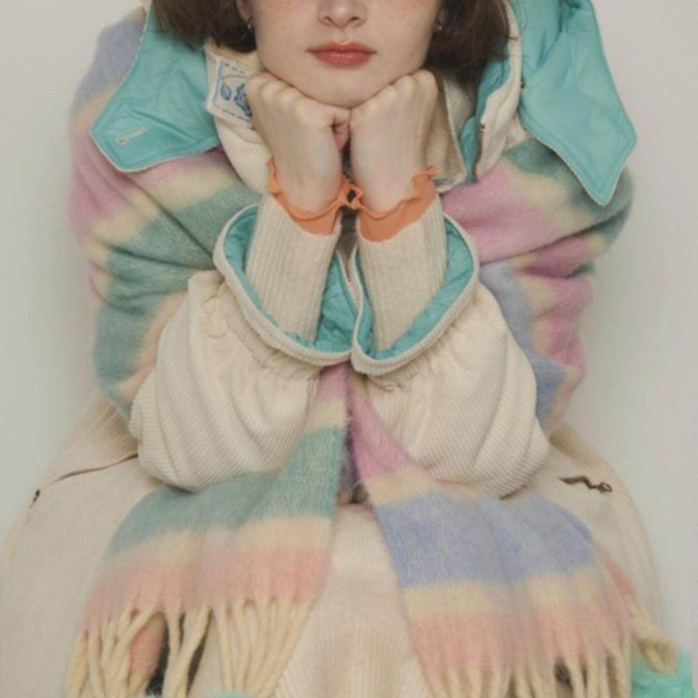 围巾毛球圈圈纱保暖冬季加厚彩虹条纹少女氛围感日系韩版柔软加厚,服饰配件/皮带/帽子/围巾,围巾/丝巾/披肩,淘宝优惠券,粉丝福利购,淘宝优惠卷