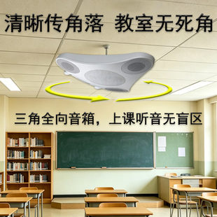 天怡ip网络多媒体教学无线麦讲课扩音有源教室2.4g壁挂音箱