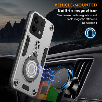 适用红米note13Pro手机壳气囊防摔新款小米note13保护套包镜头redmi全包边硅胶男13pro+创意支架磨砂软硬外壳