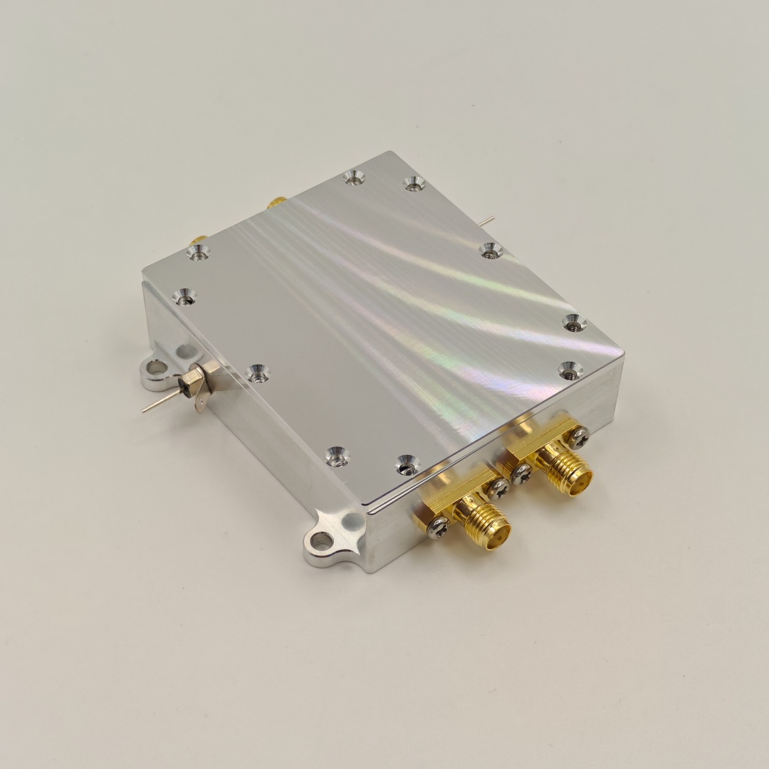 4口SMA铝壳 金属外壳 长62mm宽52.3mm高17mm 射频盒子 线路壳体