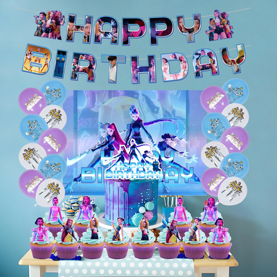 动漫卡通猎魔女团主题儿童生日