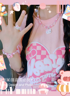 手链原宿风项链日系土酷猫咪