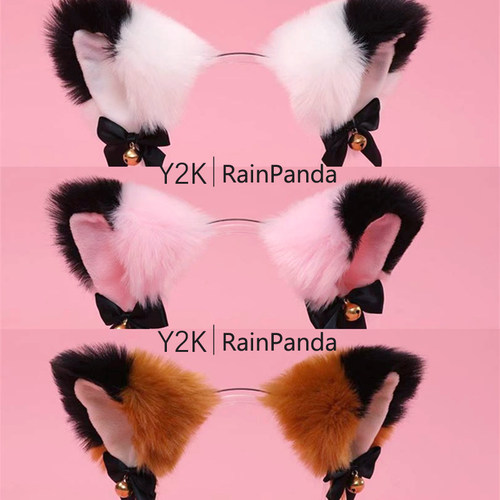 渐变兽耳狐耳发箍KC可爱
