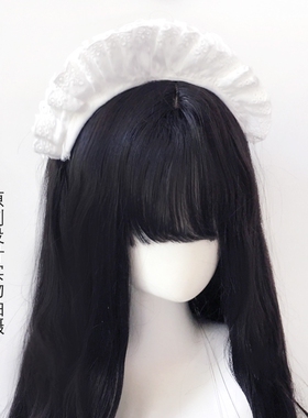 雨熊手作Y2K甜心女仆发箍 甜酷发带百搭cos少女原宿个性头箍