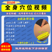 中医经络穴位自学讲解教程针灸艾灸疗法精准取穴推拿按摩培训全集