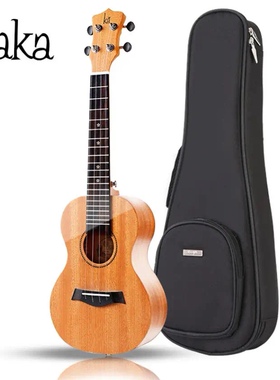 kaka KUC-25D尤克里里ukulele单板桃花心木小吉他23寸30d毕业礼品