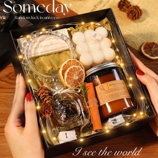 节日礼物香薰蜡烛礼盒商务活动送礼闺蜜生日礼物结婚伴手礼开业用