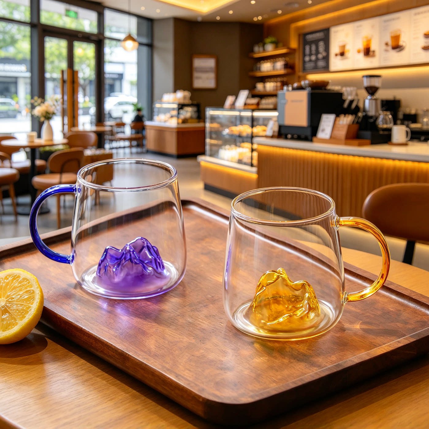 新款耐高温家用办公观山蘑菇杯