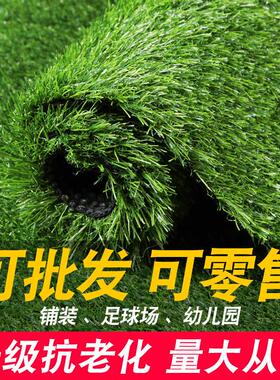 昆明仿真人工草坪垫子草绿色人造塑料草皮地毯装饰户外阳台幼儿园