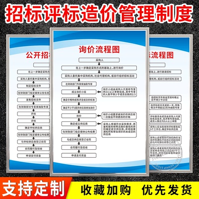 招标评标公司管理制度牌