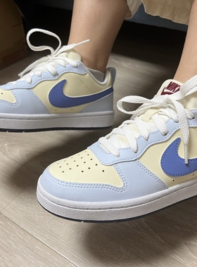 耐克NIKE COURT BOROUGH低帮简版空军一号运动休闲板鞋FZ3136-100