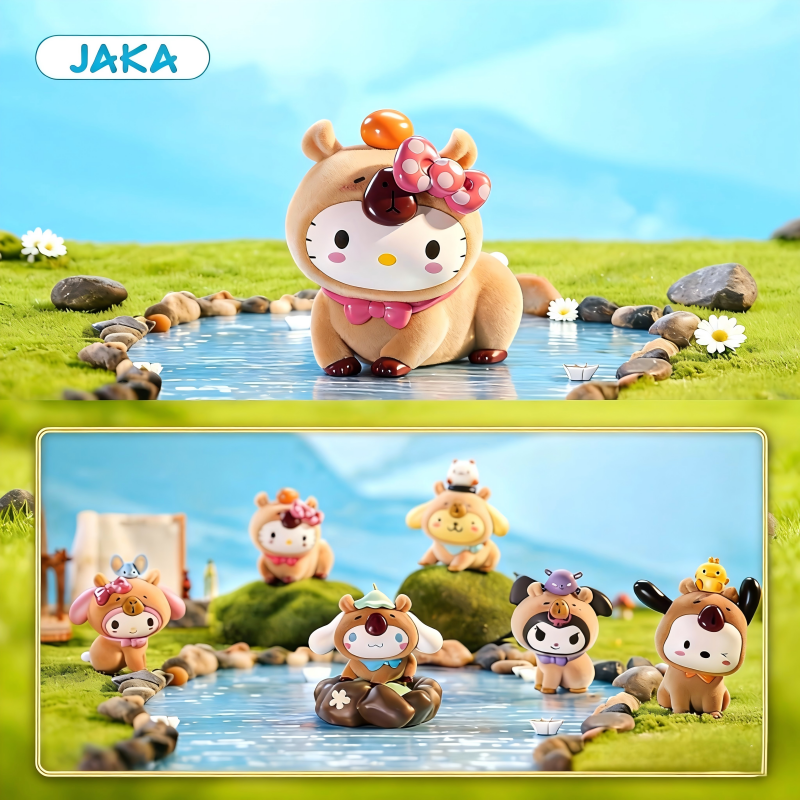 正版三丽鸥家族佛系水豚盲盒